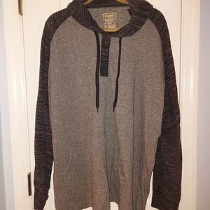 XL Men's Long Sleeve Shirt with Hood